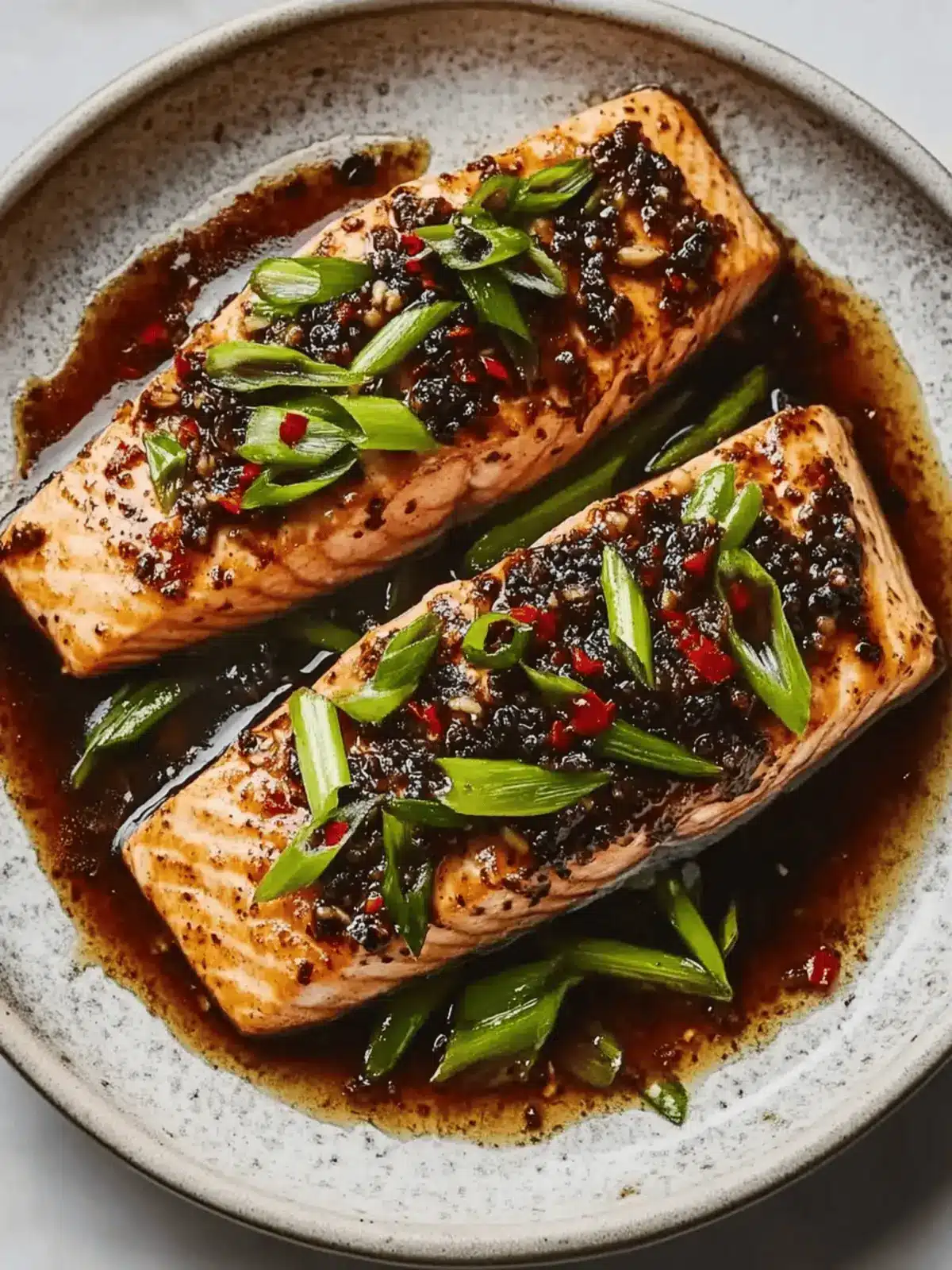 Chinese Black Bean Sauce Salmon with Green Onions in 30 Minutes 2 Chinese Black Bean Sauce Salmon with Green Onions