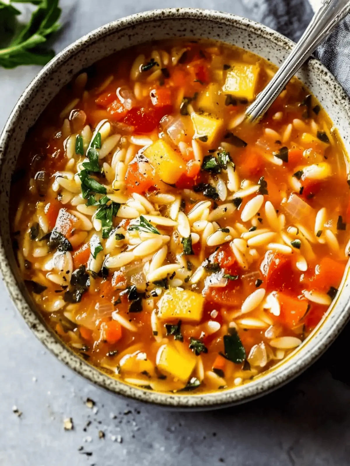 Vegetable Orzo Soup