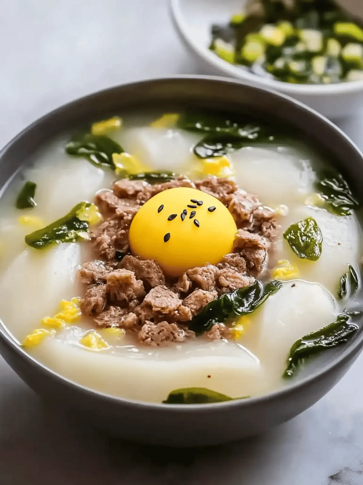 Warm & Cozy Korean Rice Cake Soup (Tteokguk 떡국) Recipe 3 Korean Rice Cake Soup (Tteokguk 떡국)