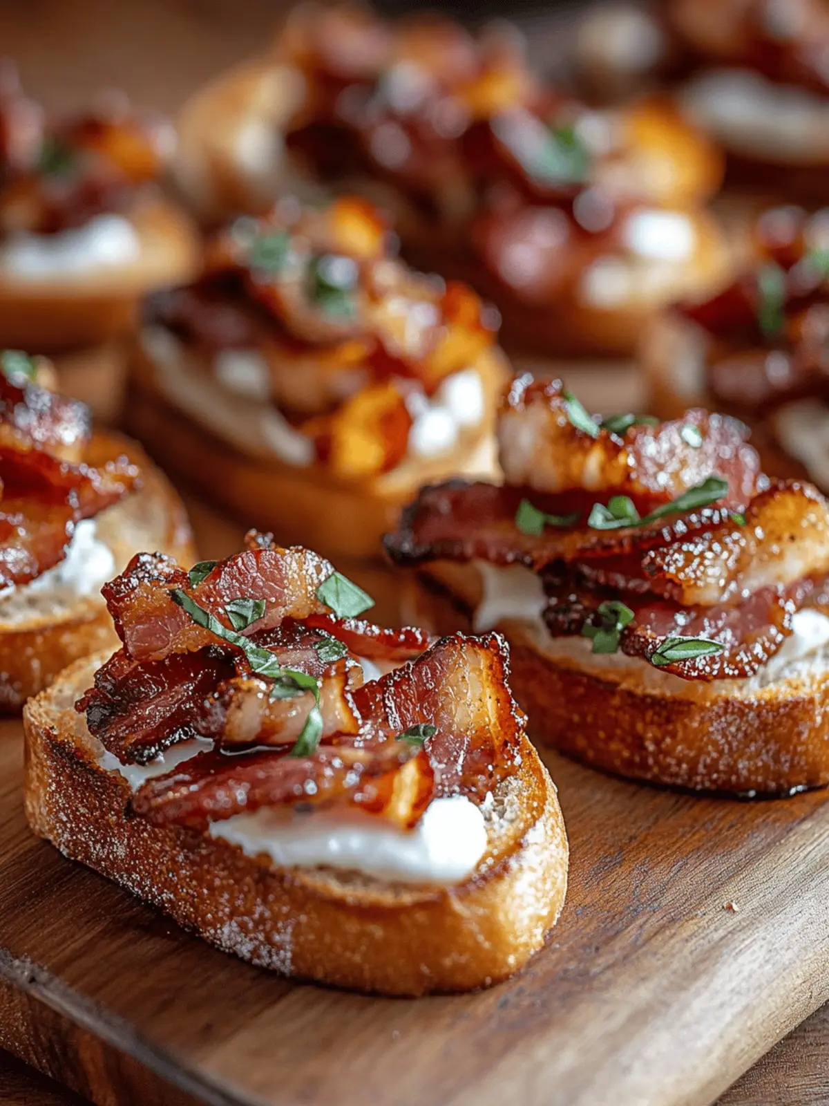 Million Dollar Bacon Crostini