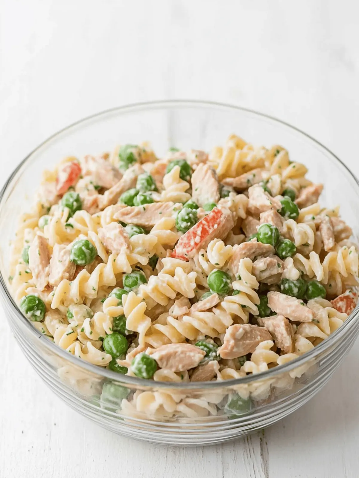 Healthy Tuna Pasta Salad with Peas (Serve Cold)
