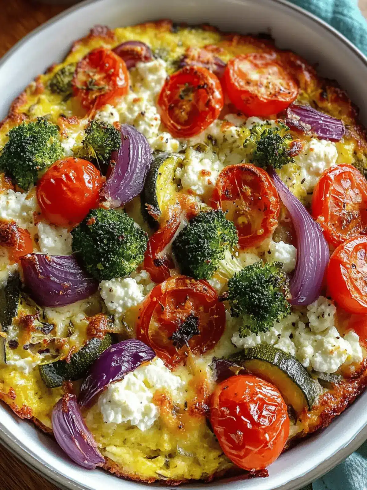 High-Protein Veggie Bake with Cottage Cheese