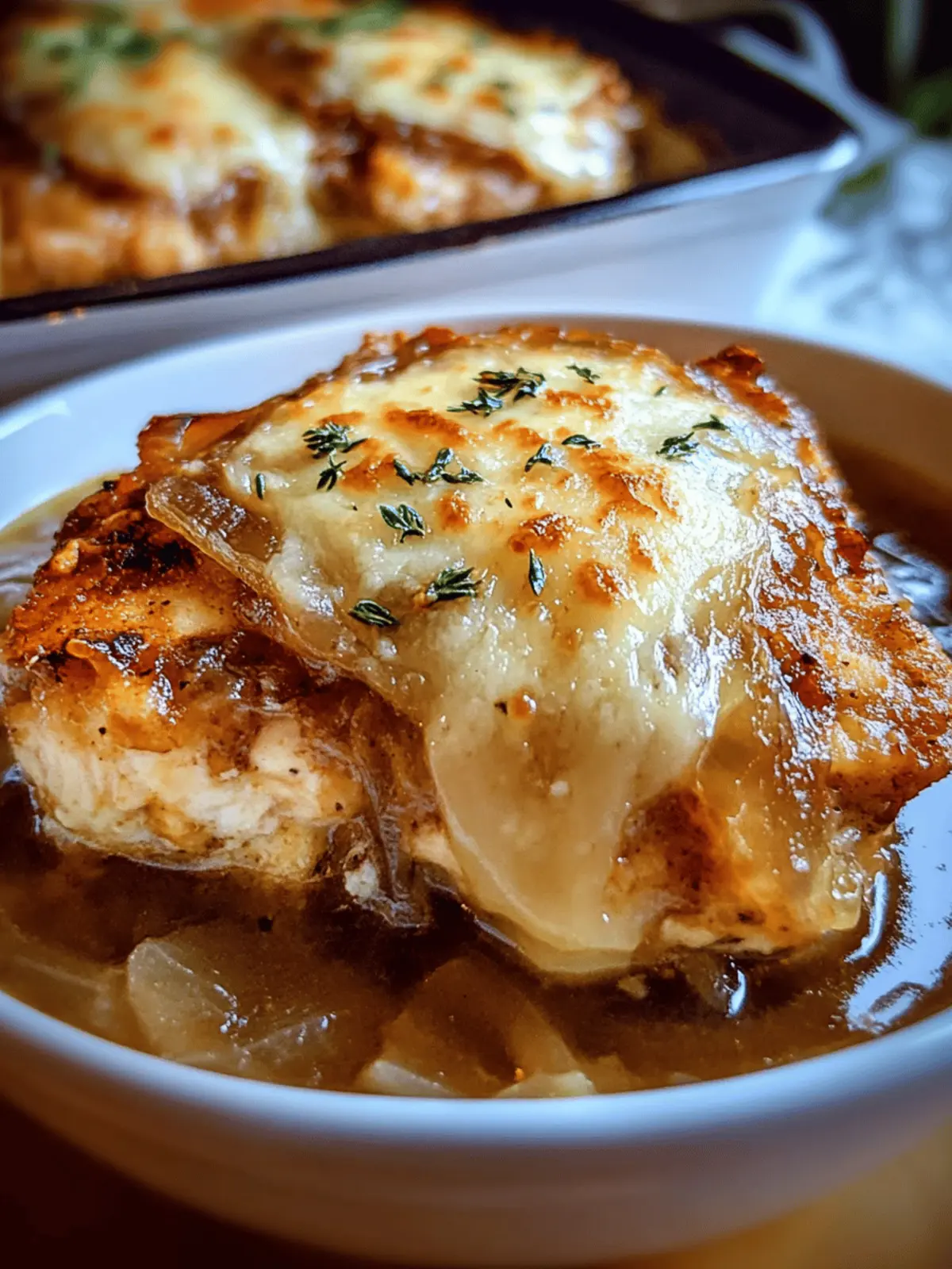 Savory French Onion Chicken Bake for Cozy Family Dinners 4 French onion chicken bake