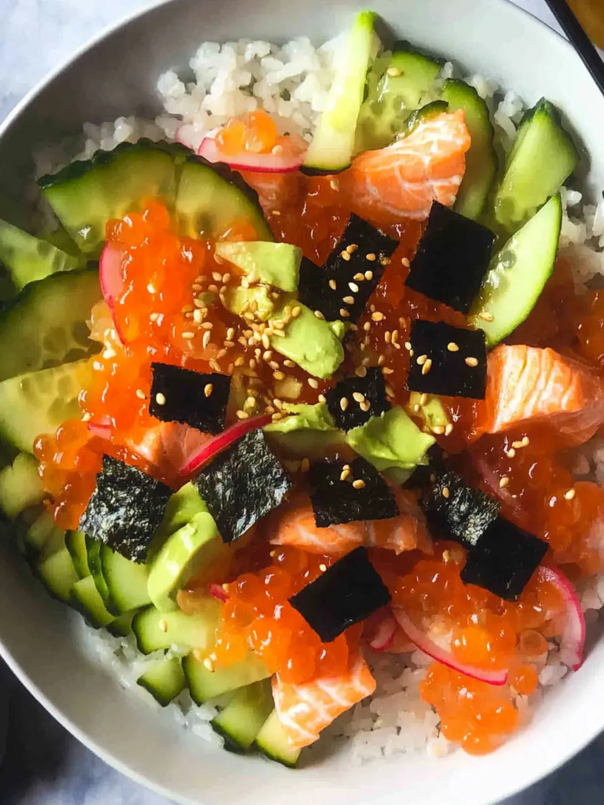 Keto Salmon Sushi Bowl Recipe