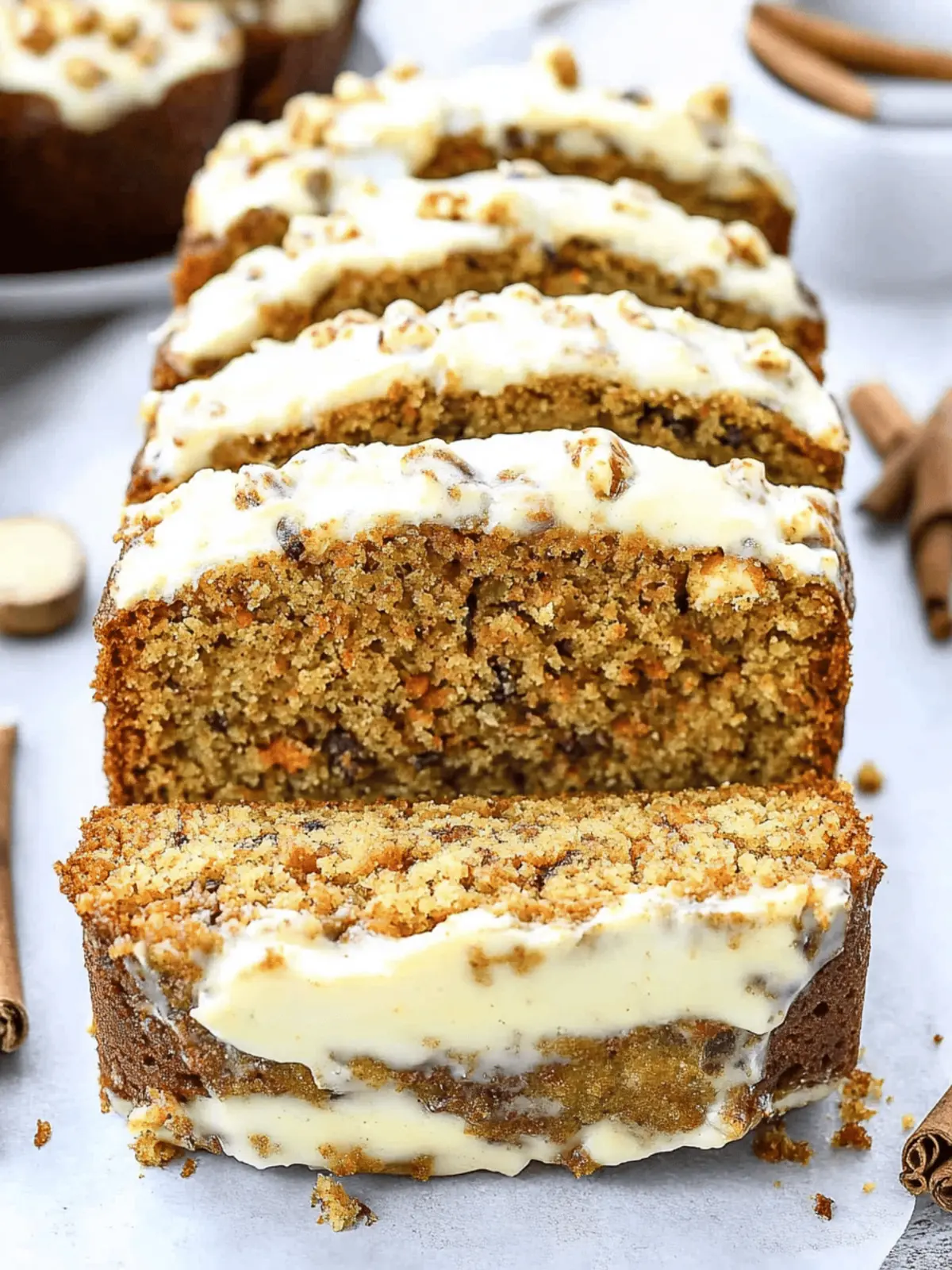 Carrot Cake Loaf with Cream Cheese Filling