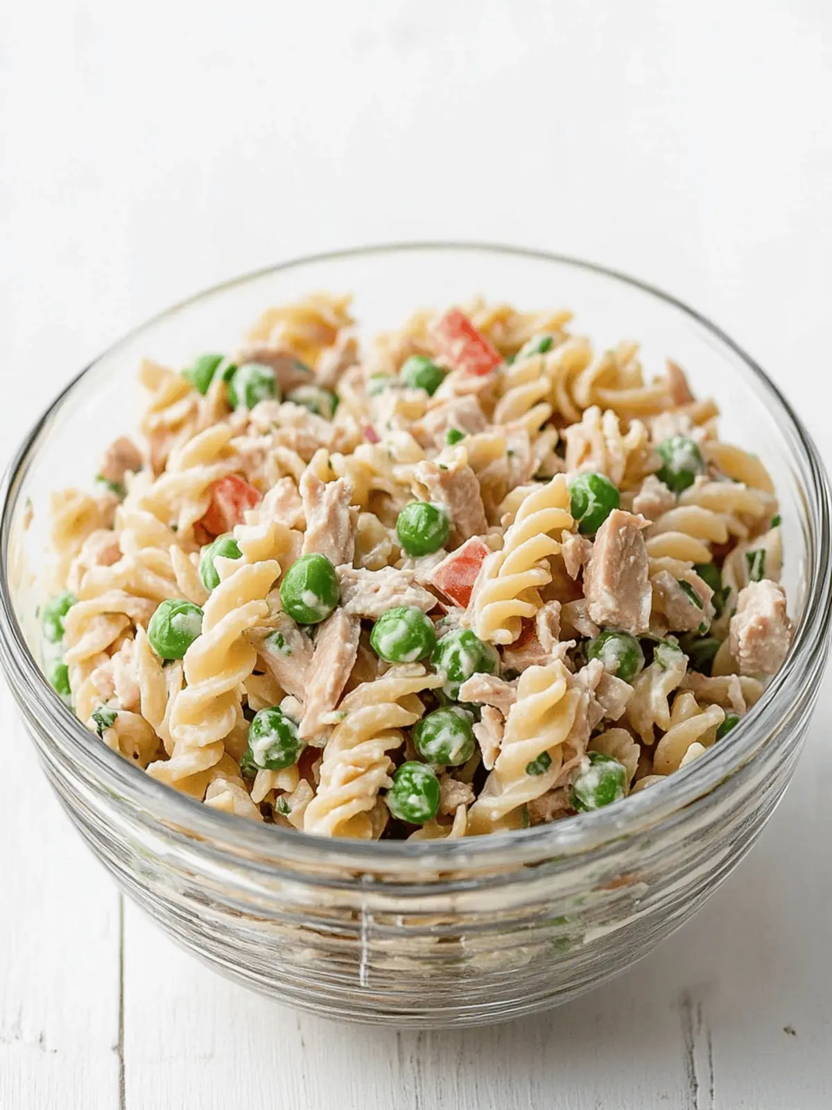 Healthy Tuna Pasta Salad with Peas (Serve Cold)