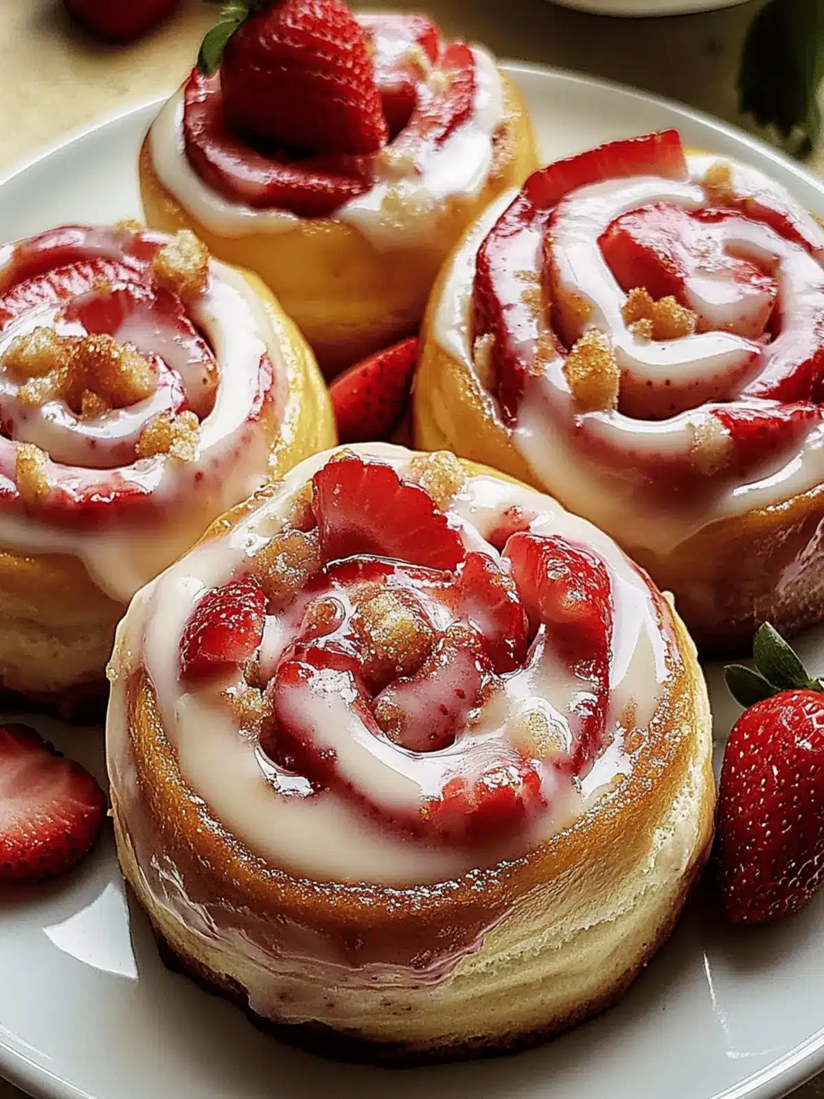 Strawberry Cheesecake Cinnabon Rolls