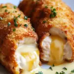 Chicken Cordon Bleu with Swiss Cheese Sauce