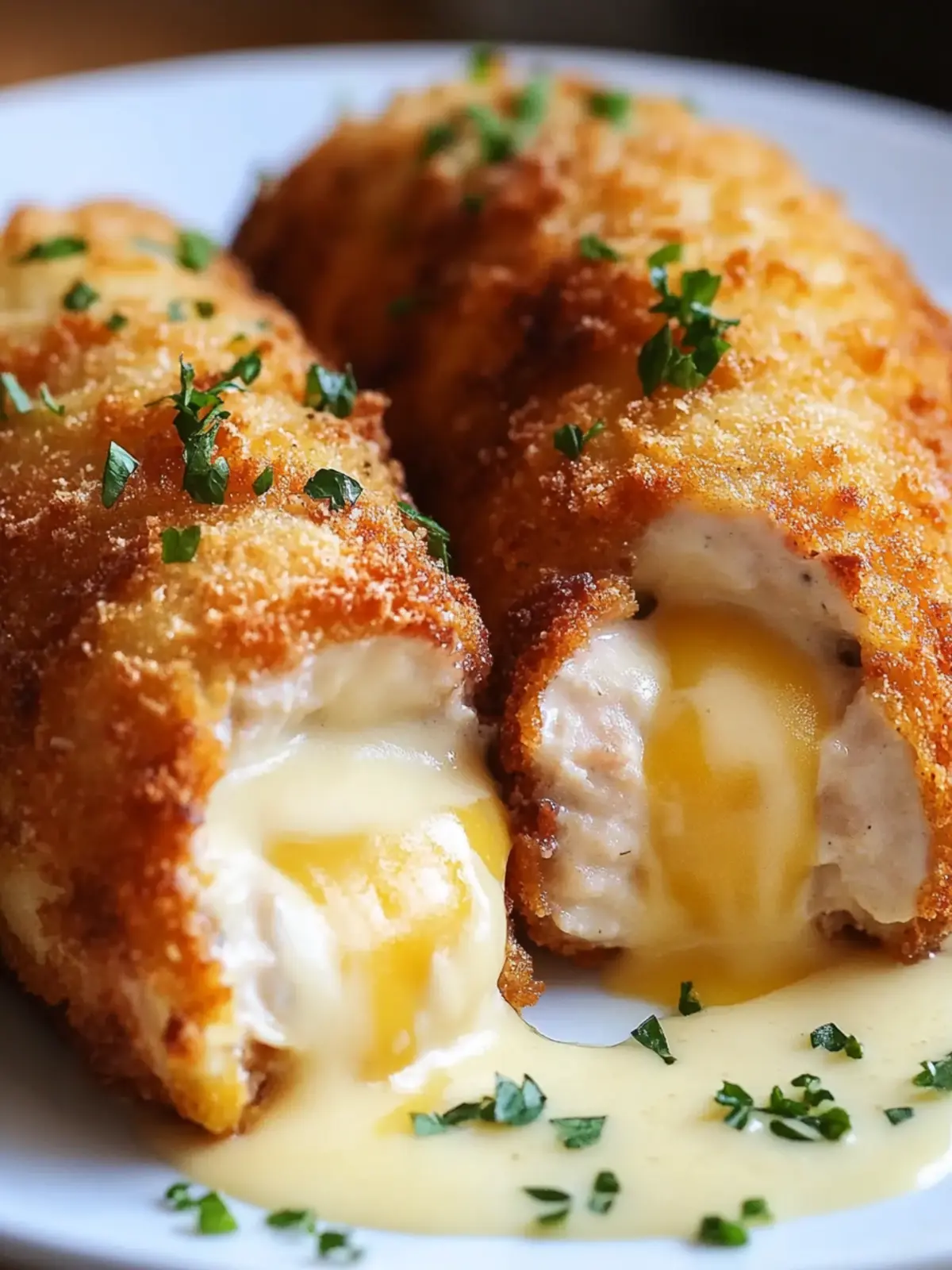 Chicken Cordon Bleu with Swiss Cheese Sauce