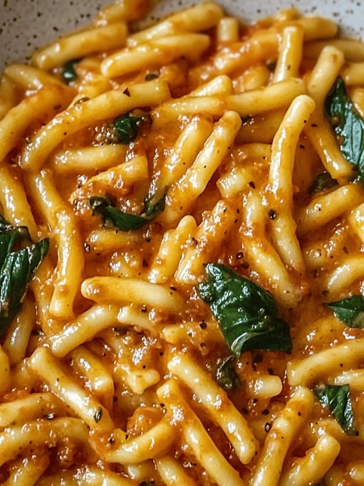 Creamy Basil & Calabrian Chili Cavatelli