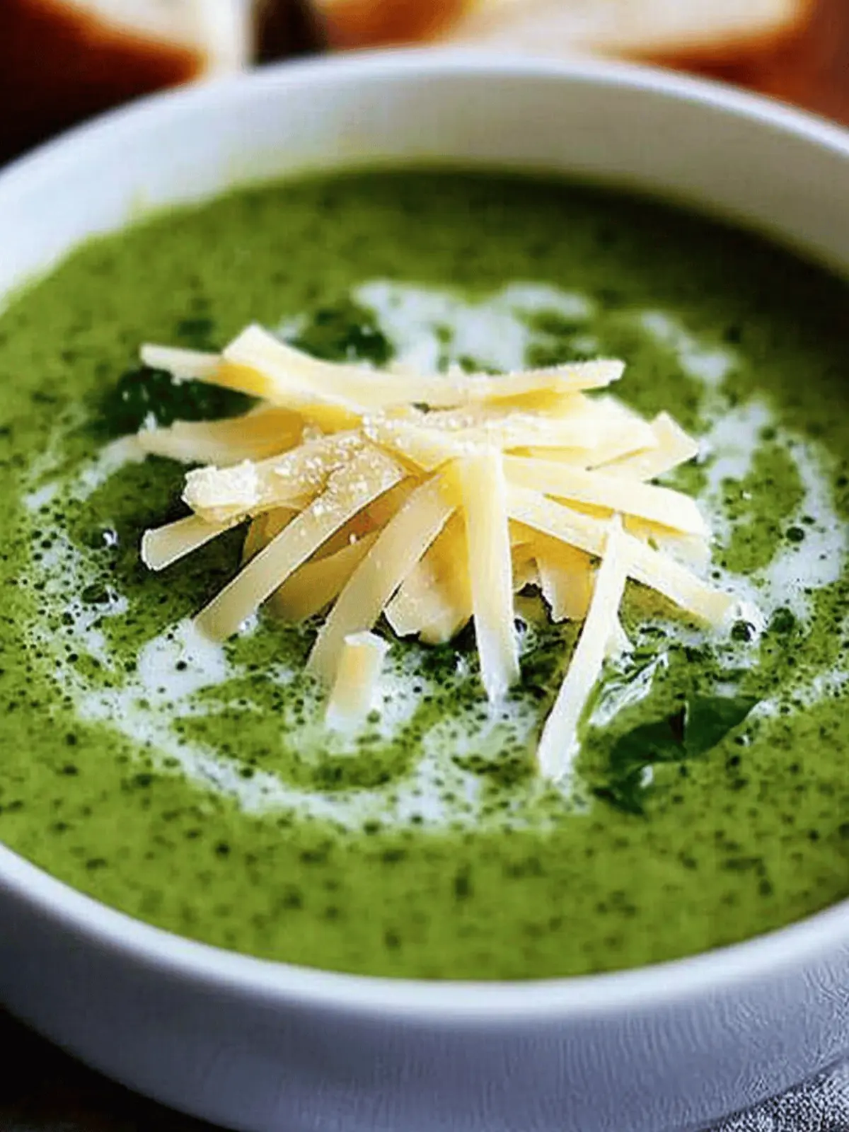 Spinach Soup with Gruyere