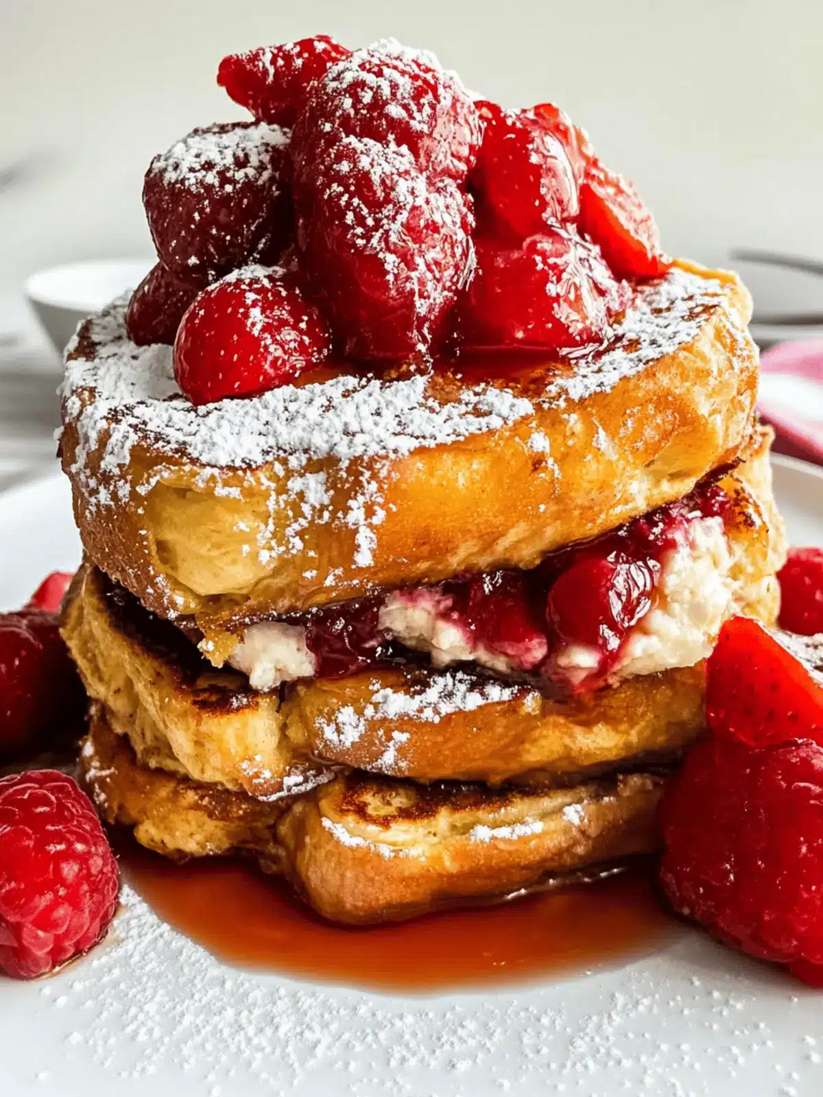 Decadent Stuffed Brioche French Toast with Berry Bliss 2 Stuffed Brioche French Toast