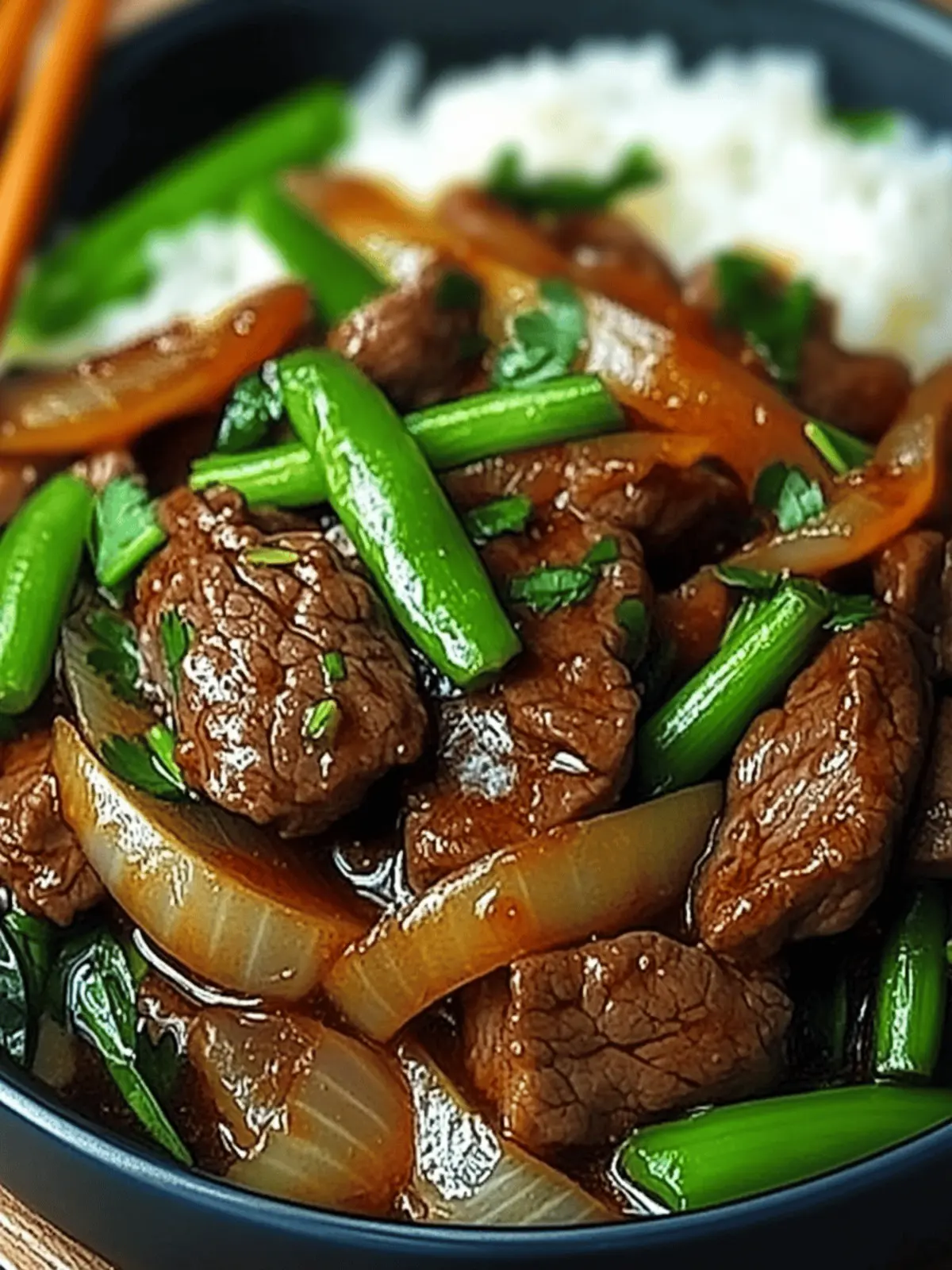 Chinese Beef and Onion Stir Fry