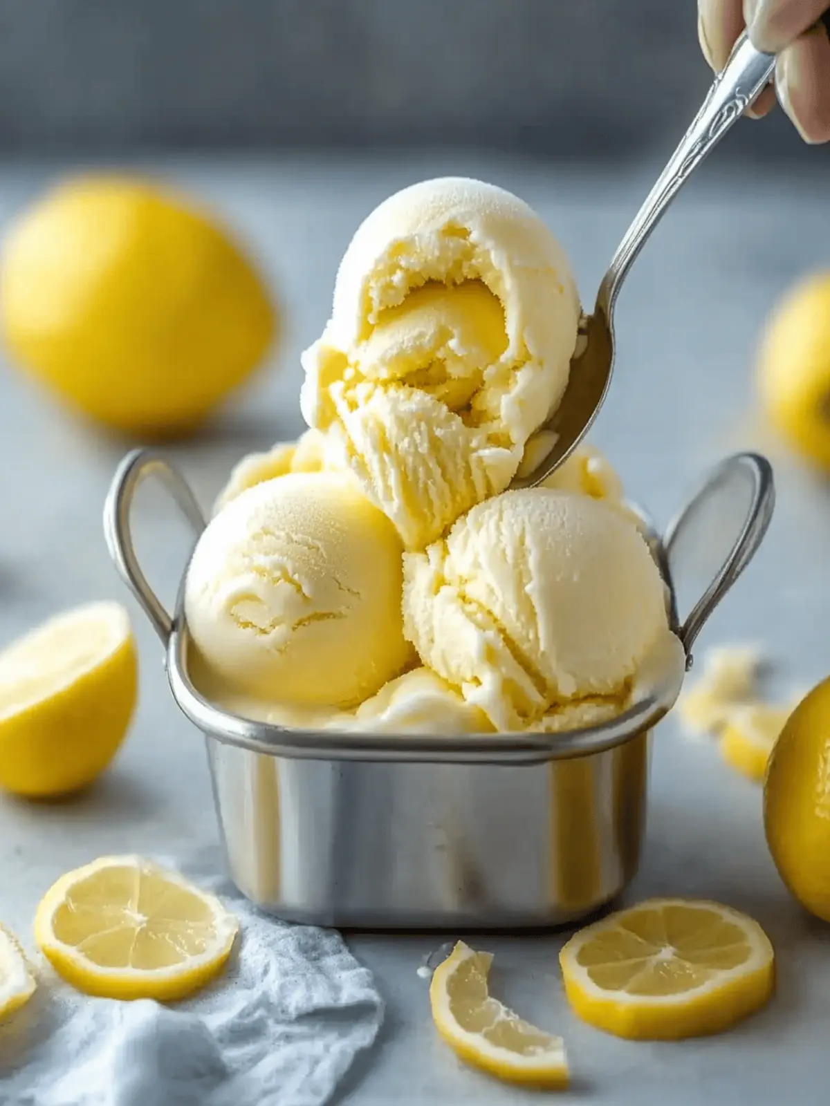 Tangy Lemon Curd Ice Cream: No-Churn Bliss for Summer Sips 5 Tangy Lemon Curd Ice Cream