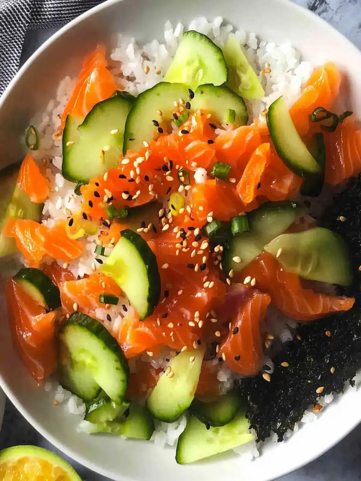 Keto Salmon Sushi Bowl Recipe