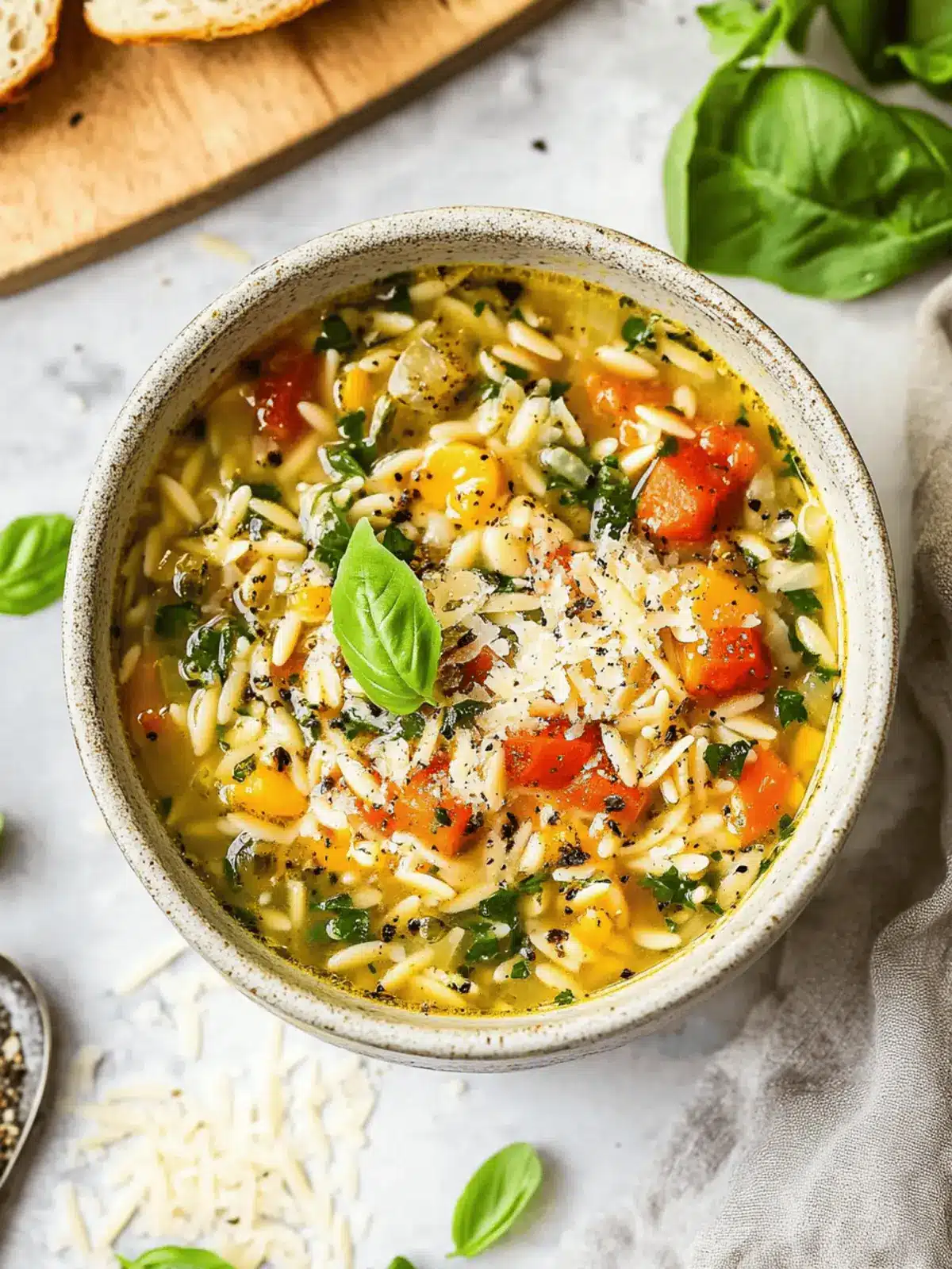 Mediterranean Orzo Soup