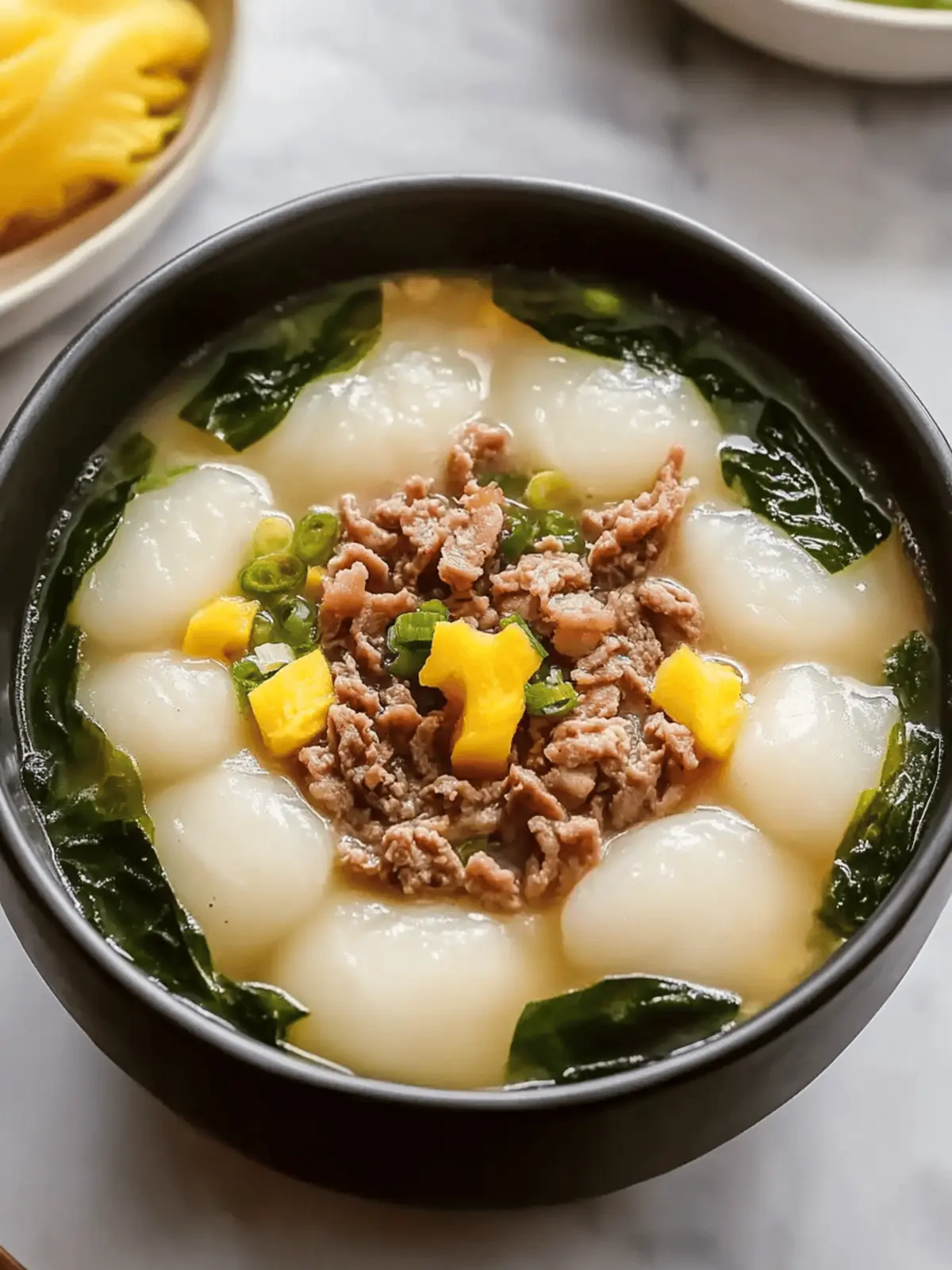 Warm & Cozy Korean Rice Cake Soup (Tteokguk 떡국) Recipe 4 Korean Rice Cake Soup (Tteokguk 떡국)