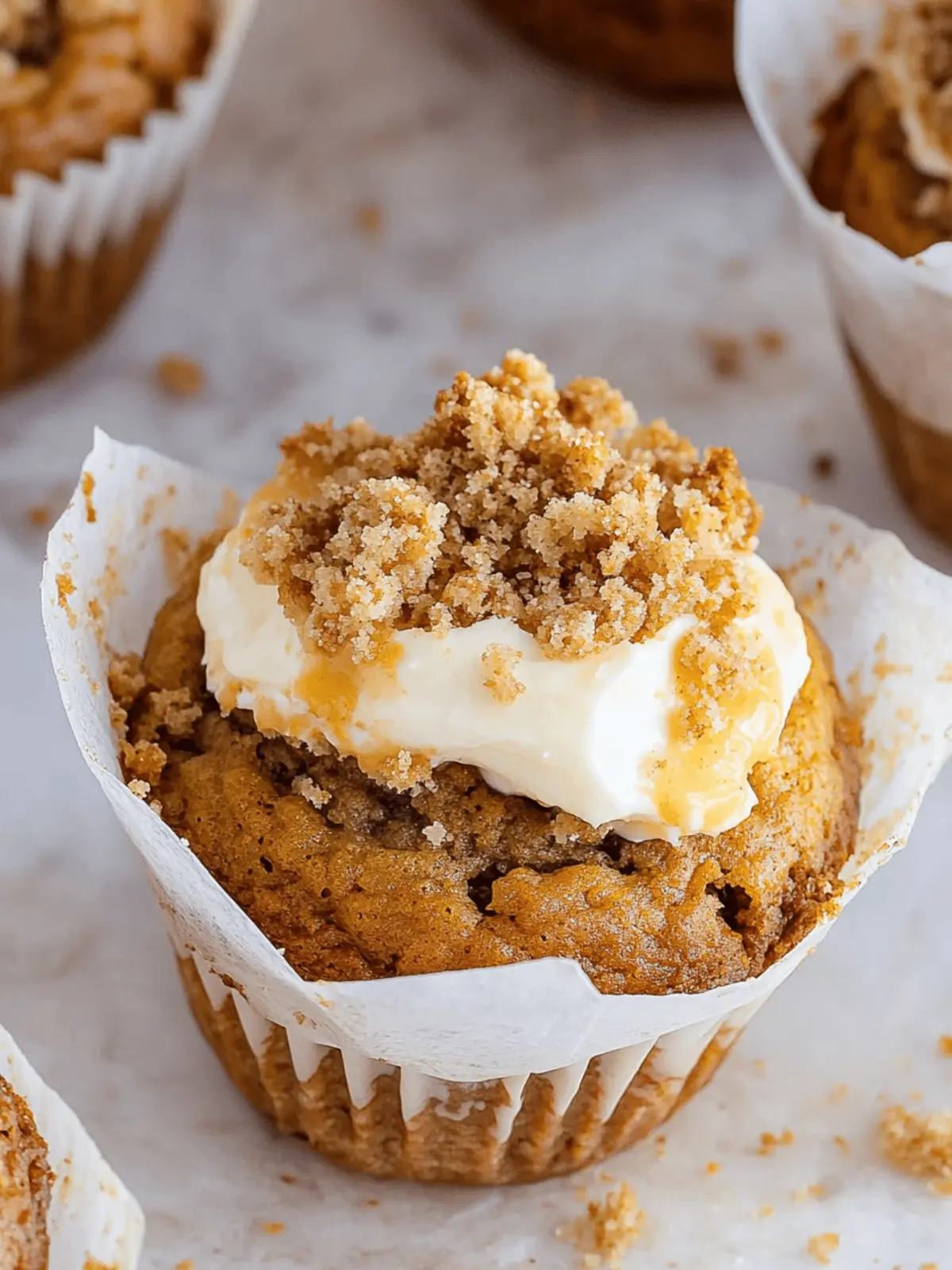 Pumpkin Cream Cheese Muffins with Crumble That Outsmart Starbucks 5 Pumpkin Cream Cheese Muffins with Crumble