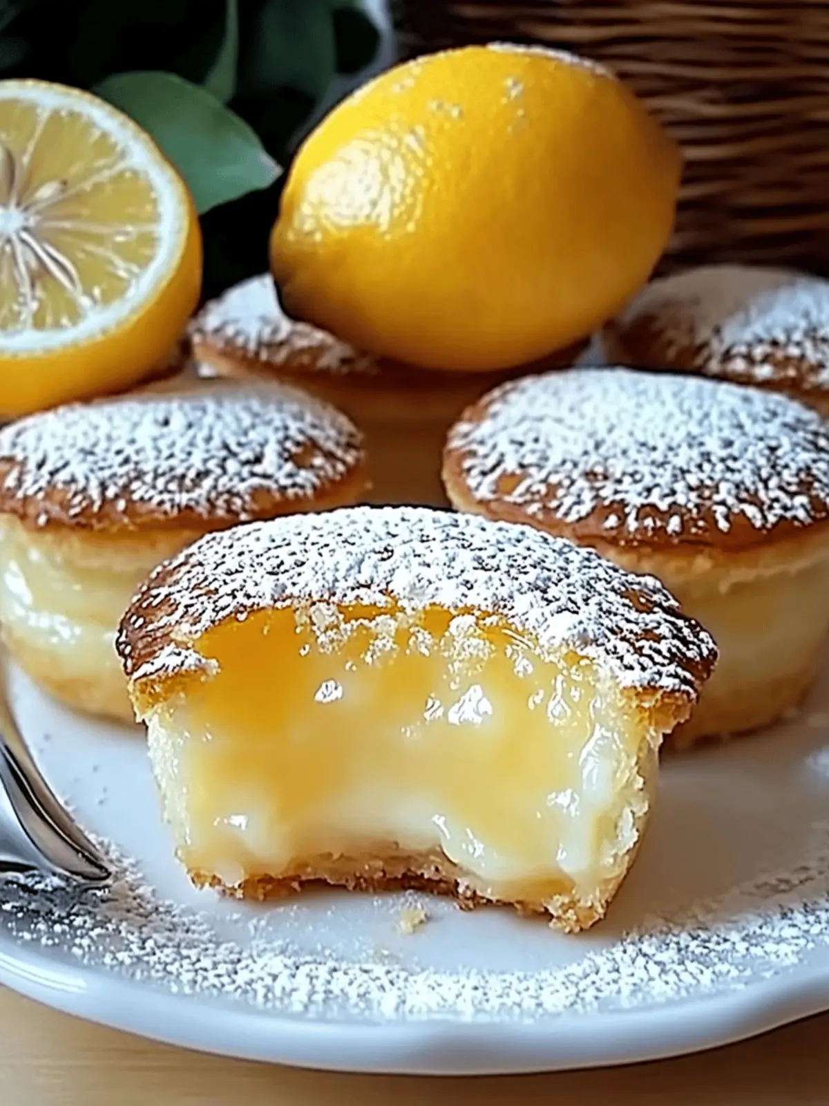 Delightful Baby Lemon Impossible Pies with Self-Forming Crust 4 Baby Lemon Impossible Pies